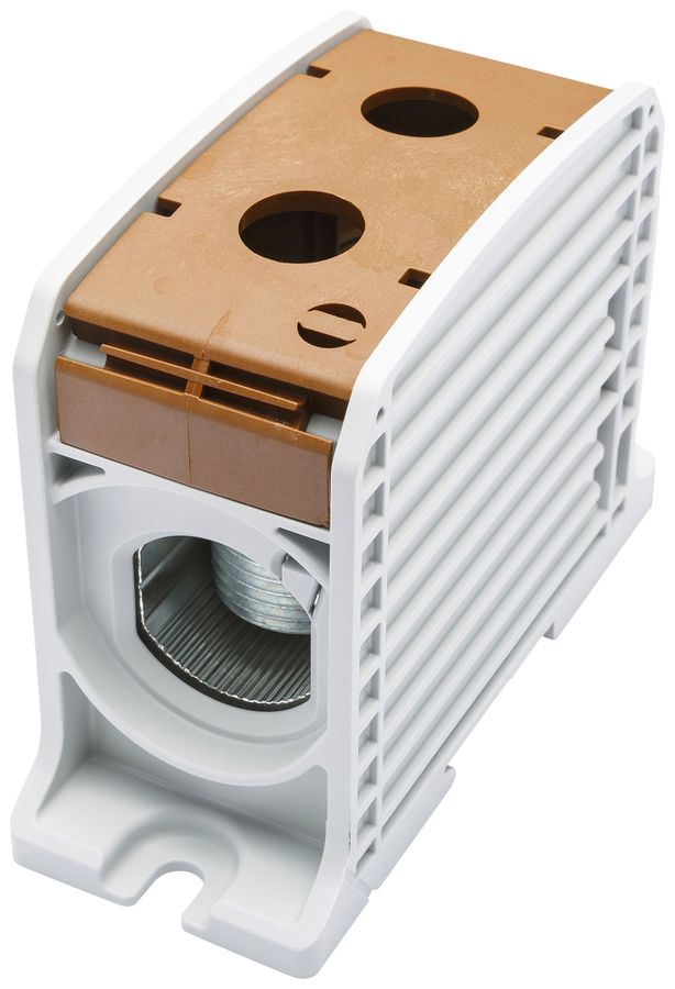 Bloc de distribution Bals RKA 300 1P 520A 1×entrée 1×sortie 120…300mm² brun