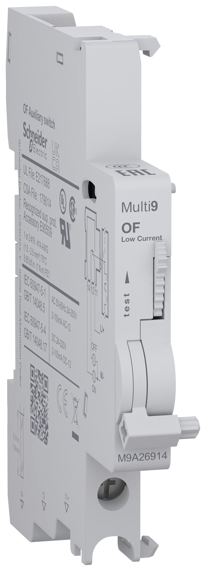 REG-Hilfsschalter SE Multi9 OF N40/C60 1W 100mA 250VAC/220VDC