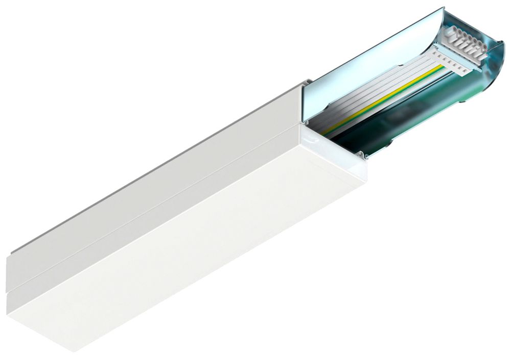 Alimentation SLV Easylight FOB câblage de passage 7 pôles blanc 436×65×60mm