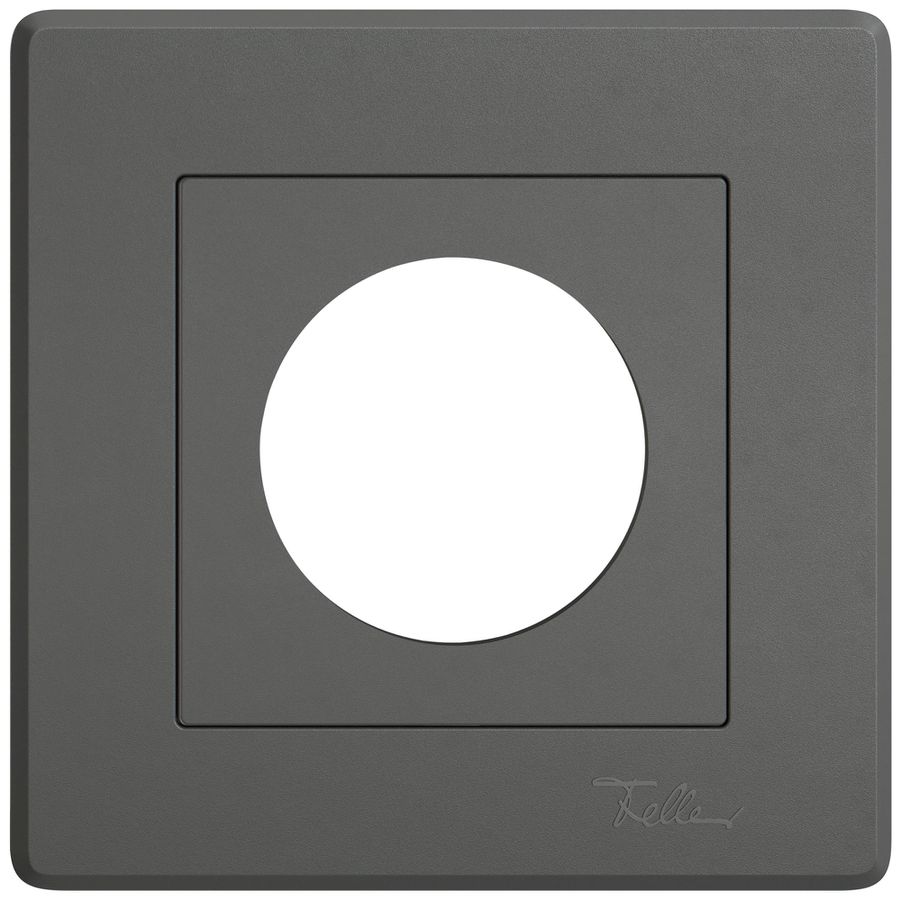UP-Abdeckset EDIZIO.liv SNAPFIX® Thermostat 96×96×7mm dunkelgrau IP20