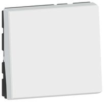 Poussoir à bascule MOS 6A 2 modules blanc