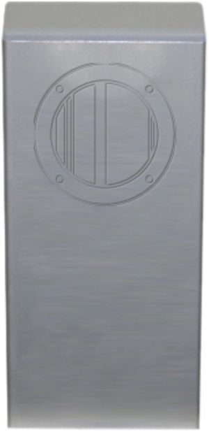 Anschlusssäule Ferratec MS10 Alu unbestückt Loch 1×Ø65mm 100×50×200mm