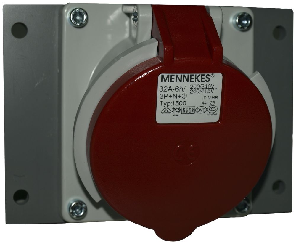 CEE-Steckdose Mennekes 6h schräg