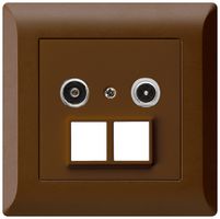 Prise multimédia ENC kallysto.line R/TV 19dB 2GHz brun