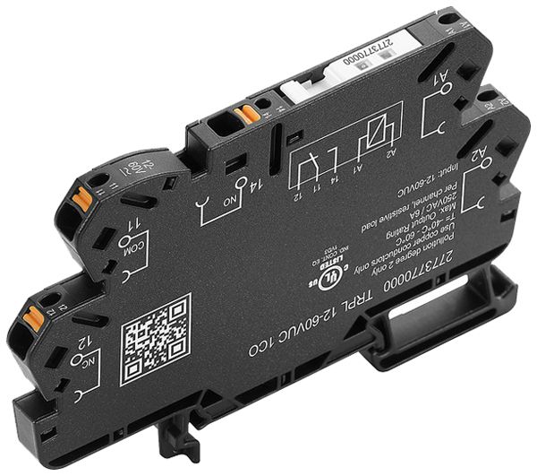 Relais WM TRPL 1CO 6A AgNi 13.2…66VAC/DC LED Steckanschluss