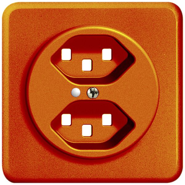 UP-Frontset FH 2×T23 orange 86×86mm mit Linse