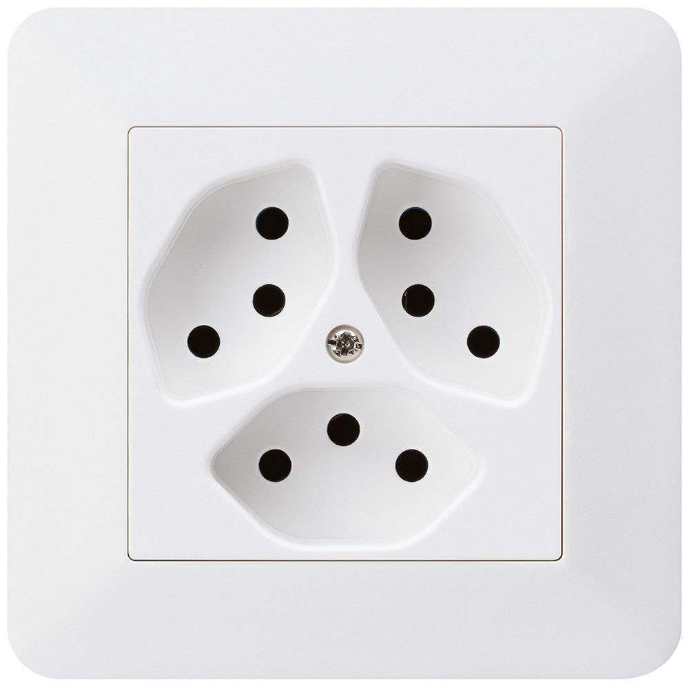 UP-Steckdose kallysto.trend 3×T13 weiss