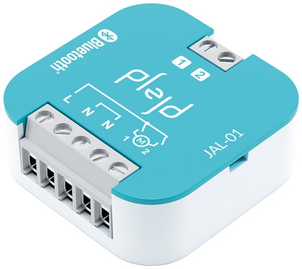 EB-RF-Jalousieaktor Plejd JAL-01 230V BT, Mesh 46×46×18mm