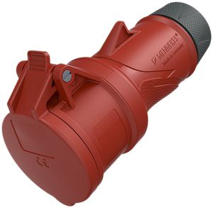 Kupplung CEE PowerTOPXtra 16A IP54 5P 6h 400V Ø69×174mm rot