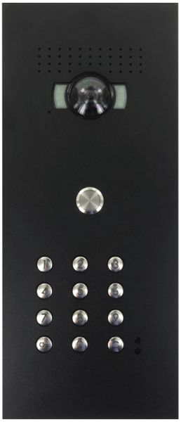 Station de porte vidéo ENC Legrand SFERA LUNA a.1 bouton d'appel et clavier code