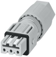 Connecteur à prise QUICKON QPD STAK 3LPE 1.5mm² Ø13mm avec écrou gris