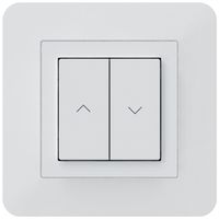 UP-KNX-Storentaster Hager BA kallysto.trend C 2-fach 94×94mm weiss