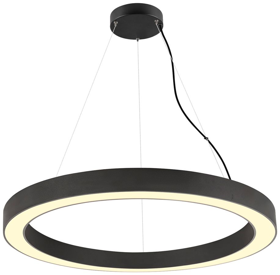 LED-Pendelleuchte SLV MEDO RING 90 43W 5000lm 930/940 DIM Ø900mm schwarz