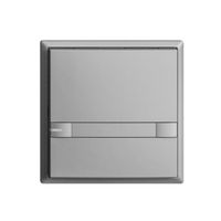 KNX-Taster RGB EDUE, 250mW, m.RGB-LED, m.Papiereinlage, 1×Taste, 2×Tastenb., si