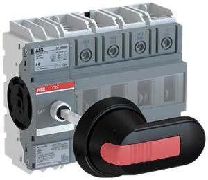 Interrupteur de charge INC ABB OT160G 4L 160A poignée & axe