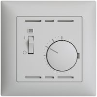 UP-Raumthermostat EDIZIOdue hellgrau mit Schalter
