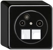 AP-Antennendose TV-R-Daten HMS basico 19dB schwarz