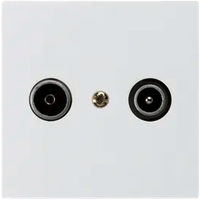 Presa di passaggio INC kallysto R/TV 23dB bianco