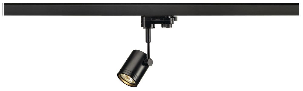 Strahler SLV BIMA, GU10 50W mit 3-Phasen-Adapter IP20 schwarz