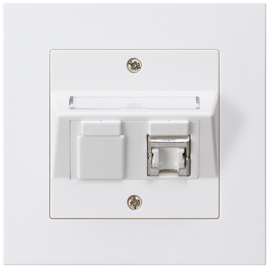 UP-Montage-Set kallysto.pro C Kat.6 1RJ45/s weiss