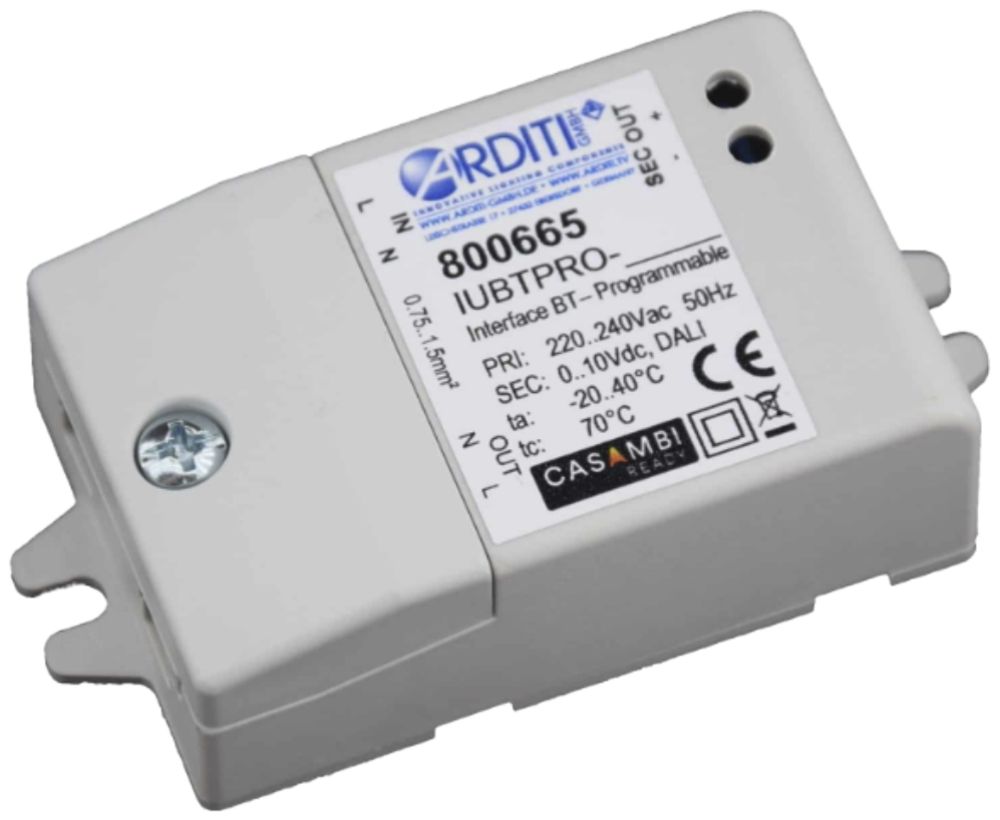 Commande de luminaires Elektrogros Casambi IUBTPRO, 75×38×22mm