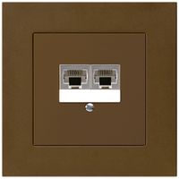 UP-Dose kallysto.pro 2×RJ45s parallel braun