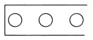 Patte de connexion, bande à L=1m pour 4mm² sans boulon