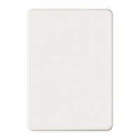 Placca di copertura 3×2 senza foro bianco