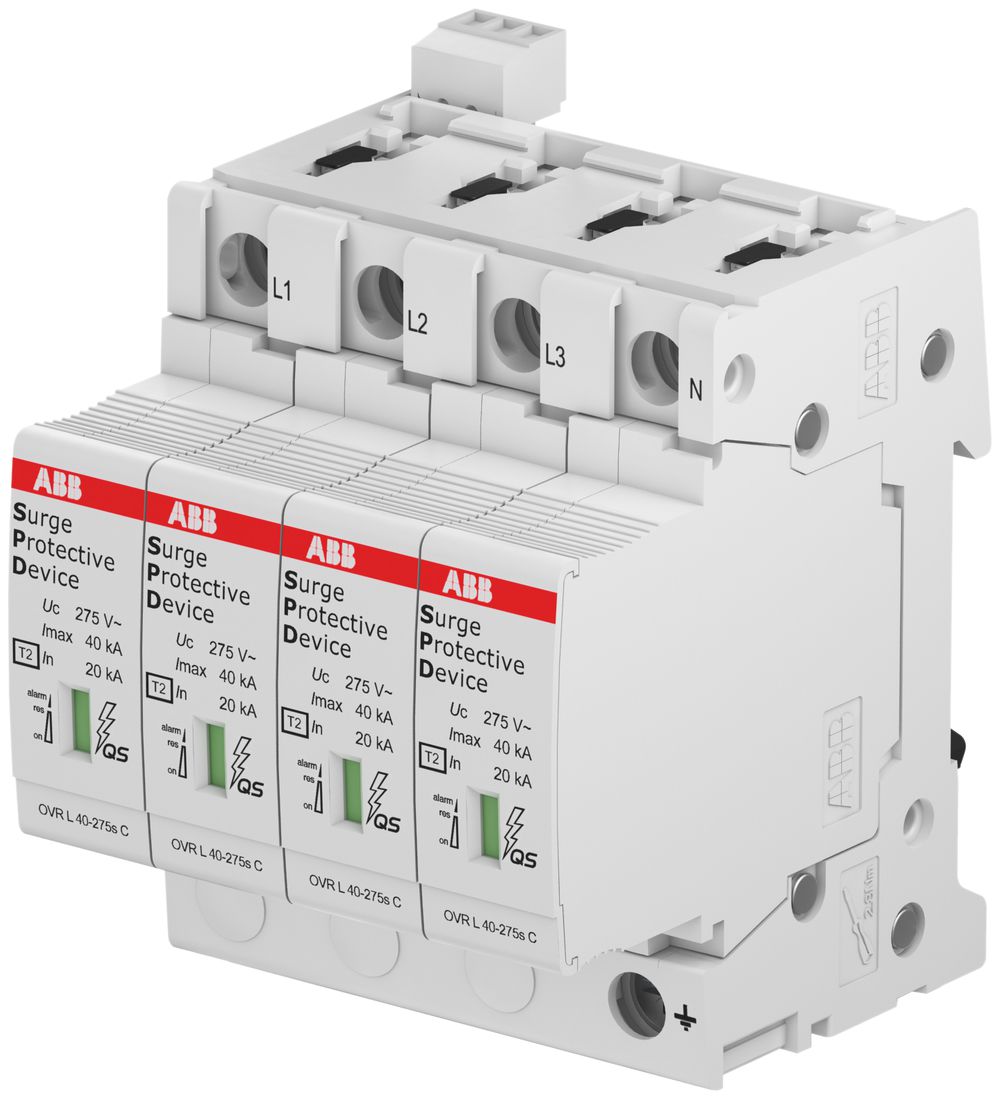 Überspannungsableiter ABB proM compact T2 4L mit Telesignal u.Reserve Varistor