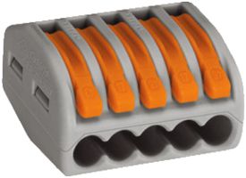 Verbindungsklemme WAGO 5P 0.08…4mm² grau
