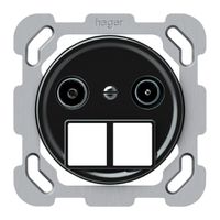 Presa multimedia INC TV-R origin cassetta passante 15dB 1.7dB nero