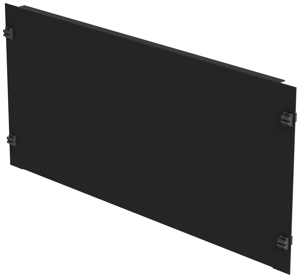 Blindplatte 19" Schnellverschluss 5HE Stahl schwarz