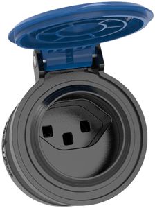 Prise mobile ELBRO T23 IP55 caoutchouc noir