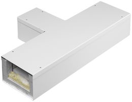 T-Stück tehalit FWK 3E 50×110mm zu 50×60mm, verkehrsweiss