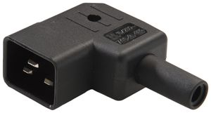 Fiche d'appareils type C20 ELBRO à gauche 16A noir