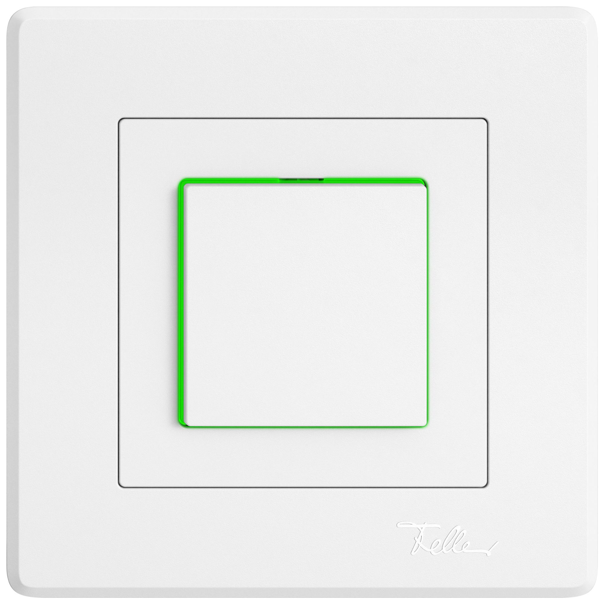 UP-Leuchtdruckschalter EDIZIO.liv SNAPFIX® 3/2L Seitenlinse LS grün ws