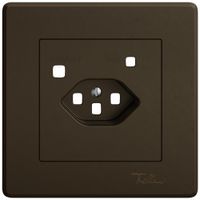 UP-Montageset EDIZIO.liv SNAPFIX® für Fehlerstrom-Schutzsteckdose T23 br