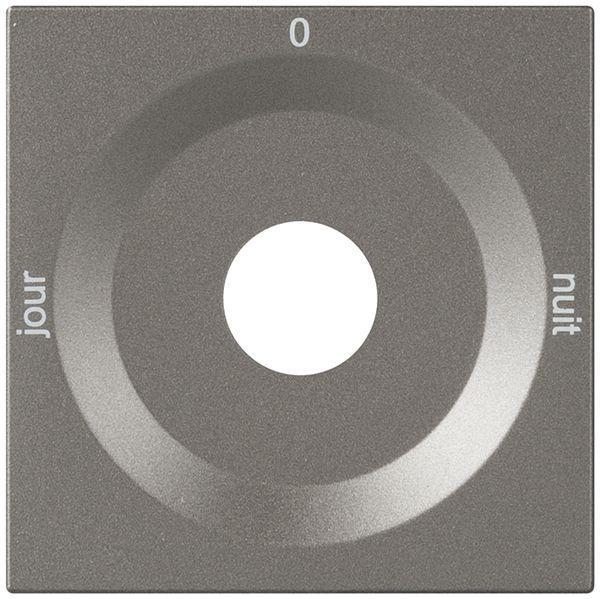 Frontplatte für Drehschalter magnesium JOUR-0-NUIT