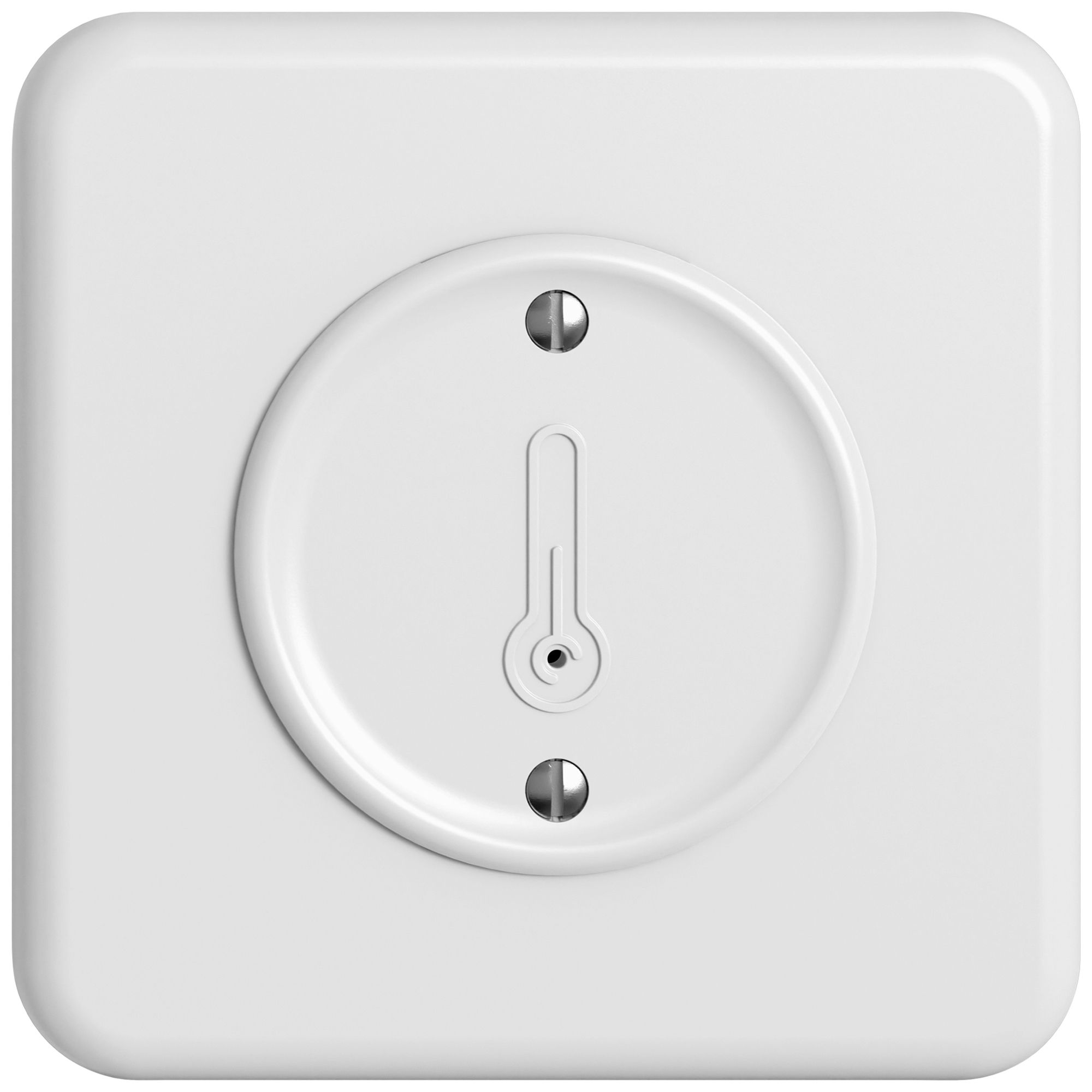 UP-Bedienaufsatz zu Raumtemperatursensor STANDARDdue Wiser SNAPFIX® 90×90mm ws