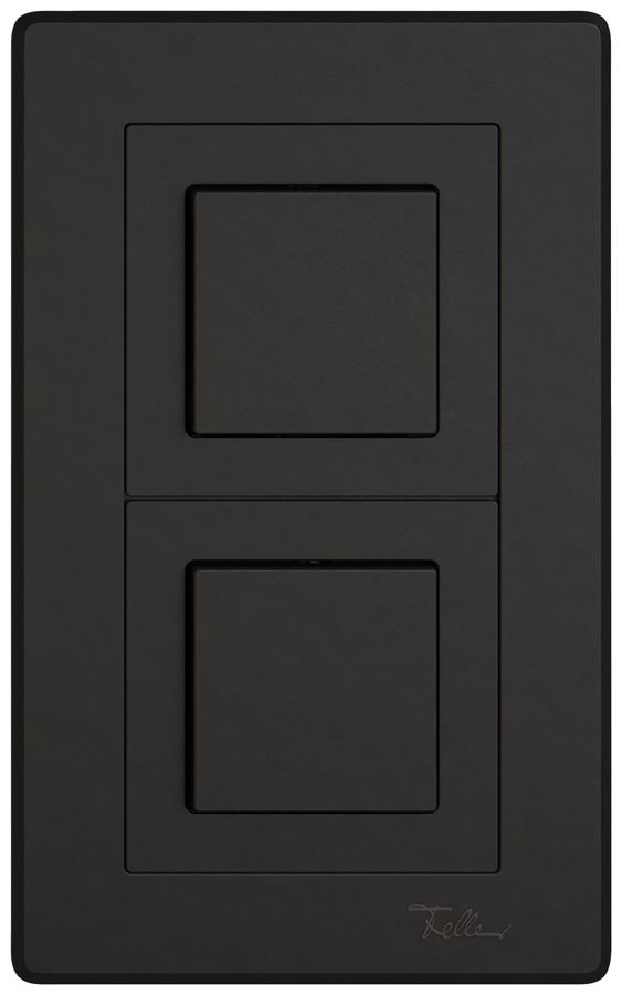 Combinazione INC EDIZIO.liv SNAPFIX® 2×1 156×96mm invertitore 1L+sch 3/1L nero