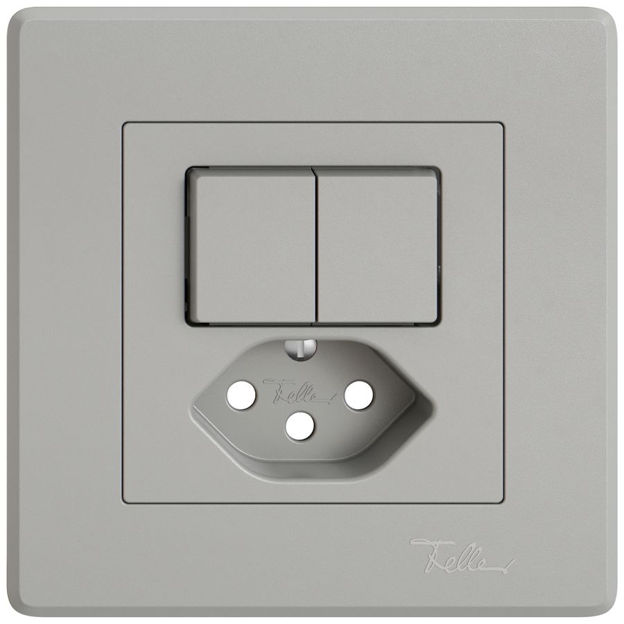 Kit di montaggio INC EDIZIO.liv SNAPFIX® per combi.T13 con 2 tasti grc