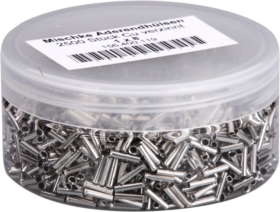 Embout de câble Mischke E DIN 46228 1mm²/8mm nu Cu-étamé