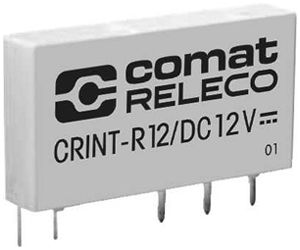 Relais d'interface ComatReleco CRINT-R12, 24VDC, 1C AgSnO2+Au 6A/250VAC