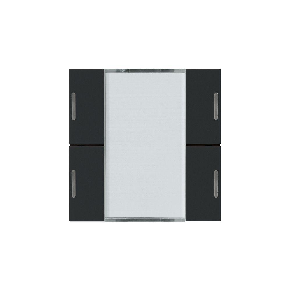 Frontset Hager kallysto LED 4×KNX systemlink/easylink schwarz