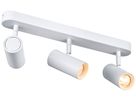 Spot LED SLV NOBLO 19W 2350lm 927 VAR 400×105×127mm blanc 3×Spot