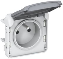 Steckdose PLEXO FR grau