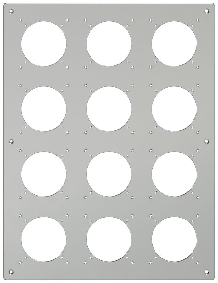 Montageplatte ELEMENT SNAPFIX® 4×3 vertikal 325×425mm Aluminium