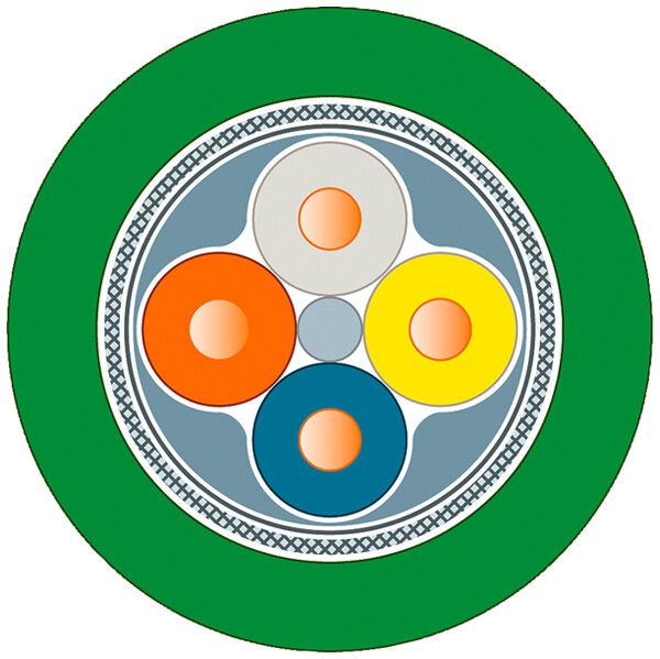 Buskabel Siemens IE FC TP Robust ST 2×2×0.64 SF/UTP PROFINET TypA TPE Eca grün