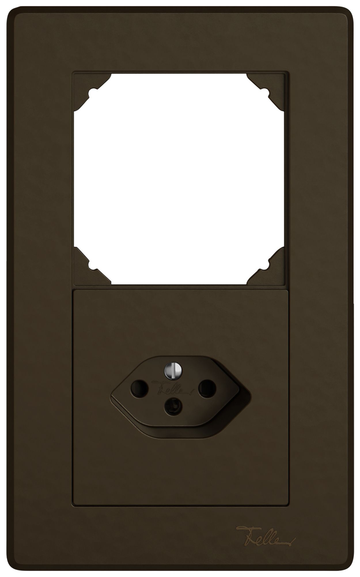 Combinaison ENC EDIZIO.liv SNAPFIX® 2×1 156×96mm vide+1×T13 brun