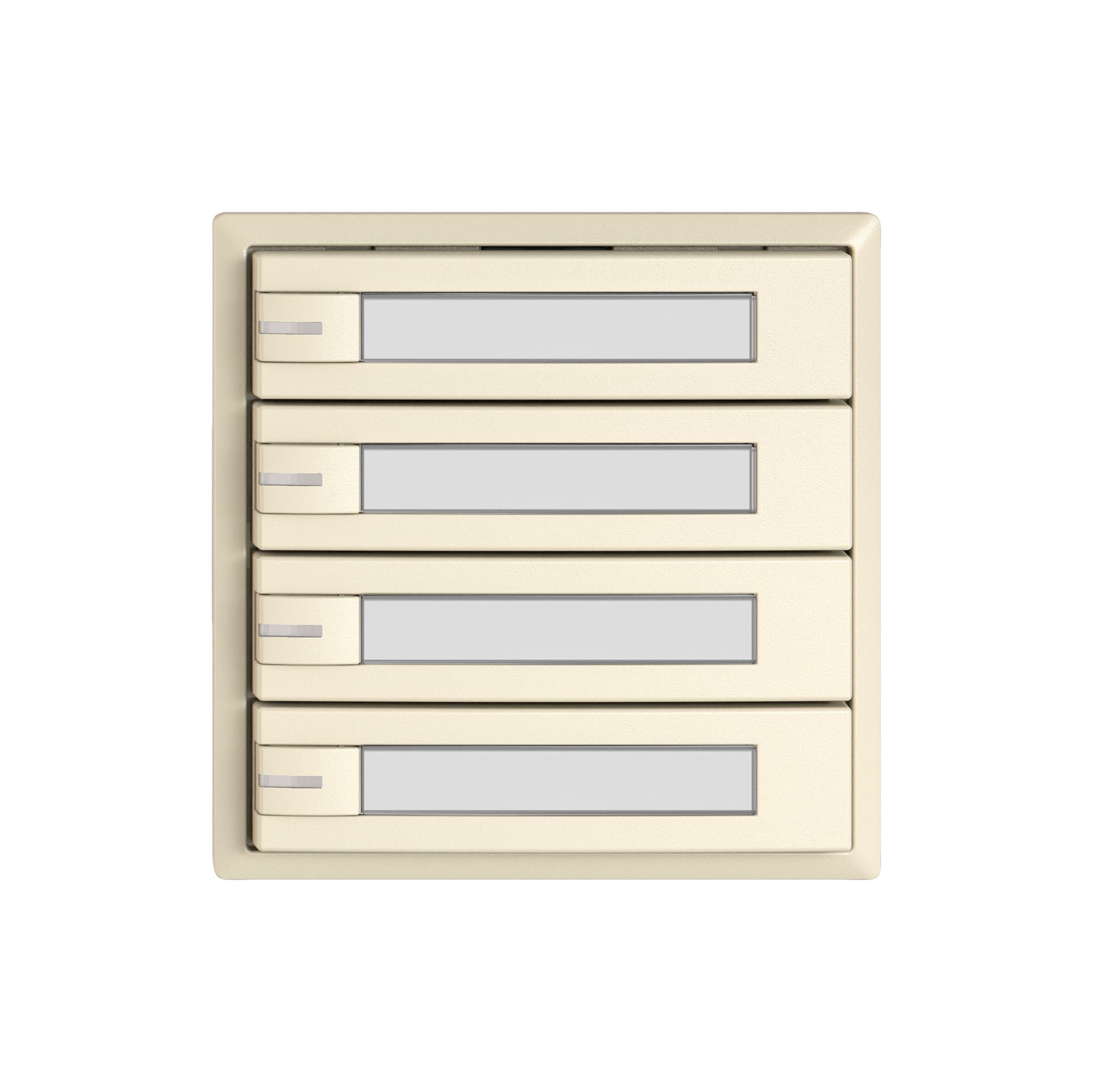 Pulsante KNX RGB EDIZIO.liv SNAPFIX® sensore temp.RGB-LED targ.4× com.1T cr